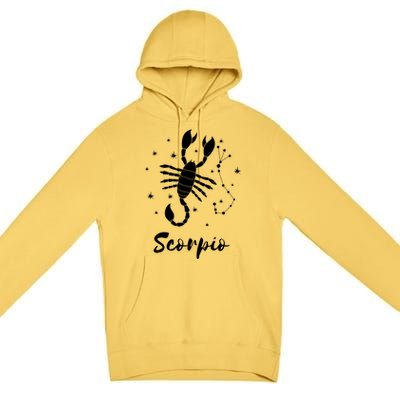 Scorpio Zodiac Sign Gift Premium Pullover Hoodie