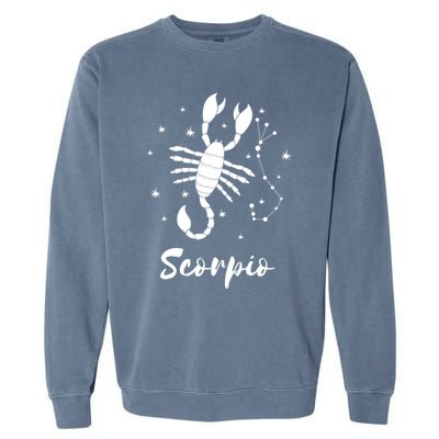 Scorpio Zodiac Sign Gift Garment-Dyed Sweatshirt