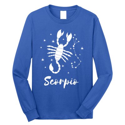 Scorpio Zodiac Sign Gift Long Sleeve Shirt