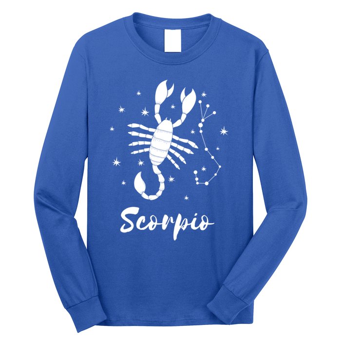 Scorpio Zodiac Sign Gift Long Sleeve Shirt