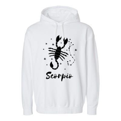 Scorpio Zodiac Sign Gift Garment-Dyed Fleece Hoodie