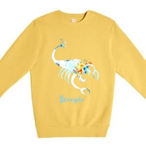 Scorpio Zodiac Sign Gift Premium Crewneck Sweatshirt