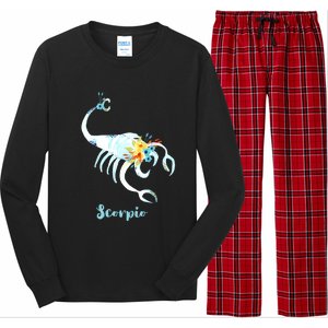 Scorpio Zodiac Sign Gift Long Sleeve Pajama Set