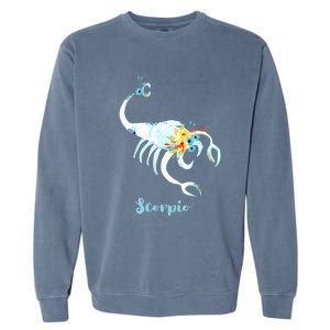 Scorpio Zodiac Sign Gift Garment-Dyed Sweatshirt