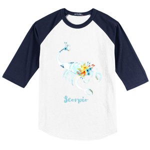 Scorpio Zodiac Sign Gift Baseball Sleeve Shirt