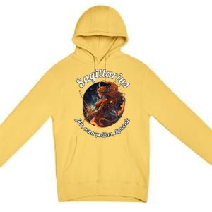 Sagittarius Zodiac Sign Astronomy Gift Premium Pullover Hoodie