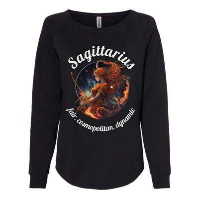 Sagittarius Zodiac Sign Astronomy Gift Womens California Wash Sweatshirt