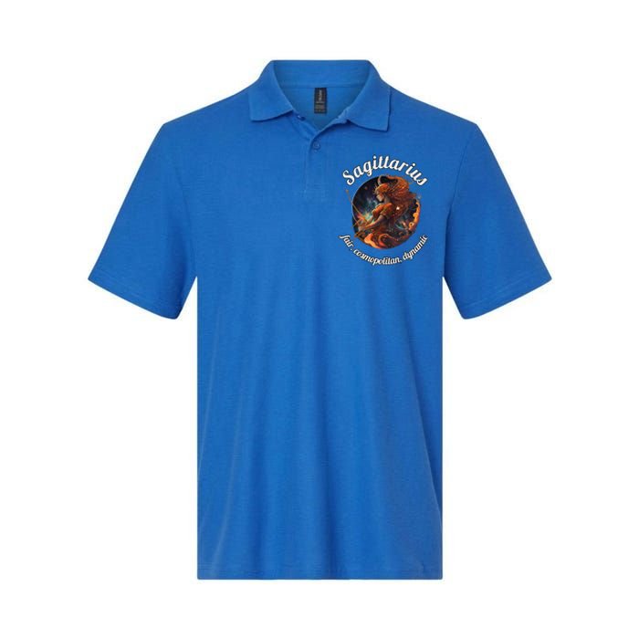 Sagittarius Zodiac Sign Astronomy Gift Softstyle Adult Sport Polo