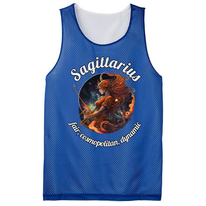 Sagittarius Zodiac Sign Astronomy Gift Mesh Reversible Basketball Jersey Tank