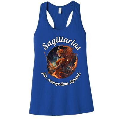 Sagittarius Zodiac Sign Astronomy Gift Women's Racerback Tank