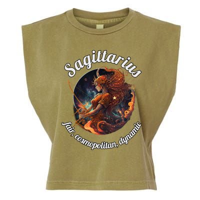 Sagittarius Zodiac Sign Astronomy Gift Garment-Dyed Women's Muscle Tee