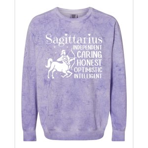 Sagittarius Zodiac Sign Astrology Horoscope Sagittarius Great Gift Colorblast Crewneck Sweatshirt