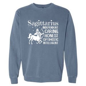 Sagittarius Zodiac Sign Astrology Horoscope Sagittarius Great Gift Garment-Dyed Sweatshirt