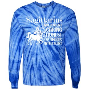 Sagittarius Zodiac Sign Astrology Horoscope Sagittarius Great Gift Tie-Dye Long Sleeve Shirt