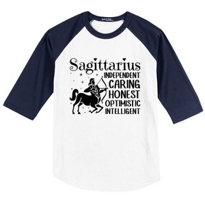 Sagittarius Zodiac Sign Astrology Horoscope Sagittarius Great Gift Baseball Sleeve Shirt