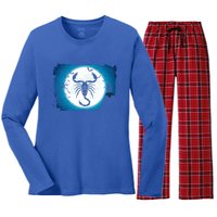 Scorpio Zodiac Signs Funny Gift Women's Long Sleeve Flannel Pajama Set 