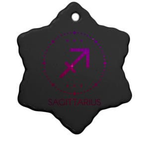 Sagittarius Zodiac Sign Bow And Arrow Gift Ceramic Star Ornament