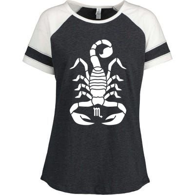 Scorpio Zodiac Scorpion Meaningful Gift Enza Ladies Jersey Colorblock Tee