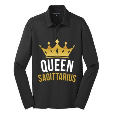 Sagittarius Zodiac Sign Horoscope Astrological Astrology Gift Silk Touch Performance Long Sleeve Polo