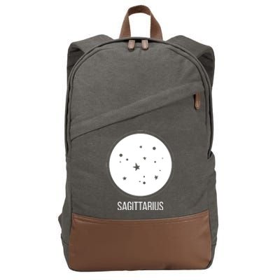 Sagittarius Zodiac Sign Stars Constellation Funny Gift Cotton Canvas Backpack