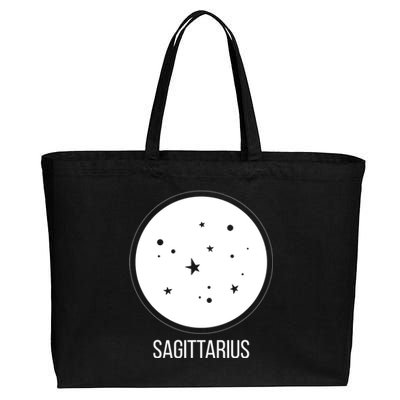 Sagittarius Zodiac Sign Stars Constellation Funny Gift Cotton Canvas Jumbo Tote