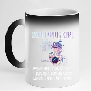 Sagittarius Zodiac Sign Sagittarius Horoscope Astrology Gift 11oz Black Color Changing Mug