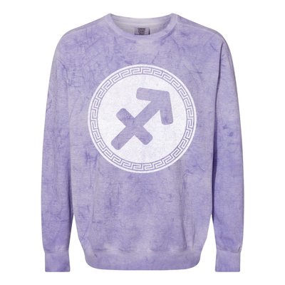 Sagittarius Zodiac Sign Meaningful Gift Colorblast Crewneck Sweatshirt