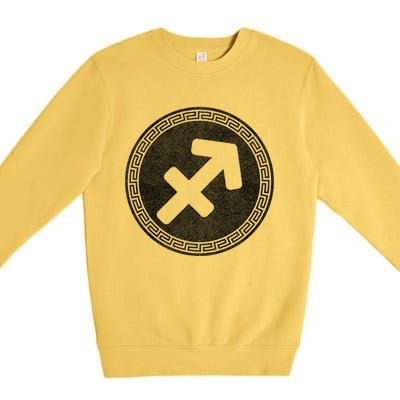 Sagittarius Zodiac Sign Meaningful Gift Premium Crewneck Sweatshirt