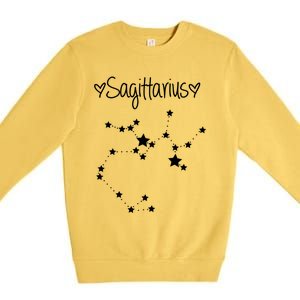 Sagittarius Zodiac Sign Horoscope November December Birthday Gift Premium Crewneck Sweatshirt