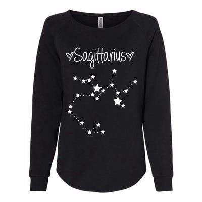 Sagittarius Zodiac Sign Horoscope November December Birthday Gift Womens California Wash Sweatshirt