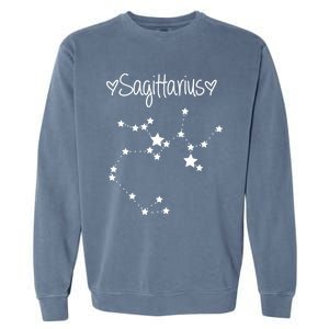 Sagittarius Zodiac Sign Horoscope November December Birthday Gift Garment-Dyed Sweatshirt