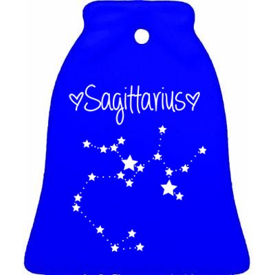 Sagittarius Zodiac Sign Horoscope November December Birthday Gift Ceramic Bell Ornament