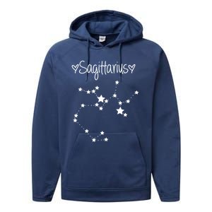 Sagittarius Zodiac Sign Horoscope November December Birthday Gift Performance Fleece Hoodie