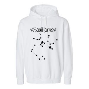 Sagittarius Zodiac Sign Horoscope November December Birthday Gift Garment-Dyed Fleece Hoodie