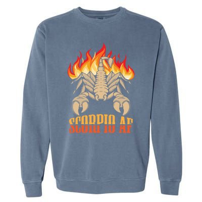 Scorpio Zodiac Sign Horoscope Astrology Gift Garment-Dyed Sweatshirt