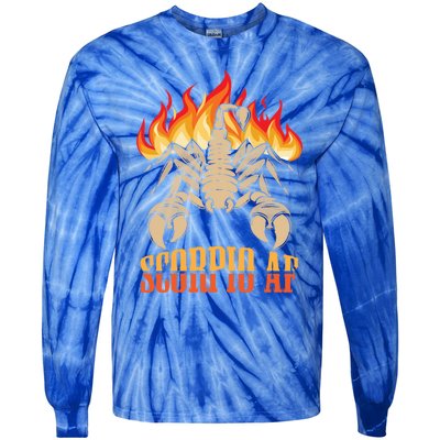 Scorpio Zodiac Sign Horoscope Astrology Gift Tie-Dye Long Sleeve Shirt