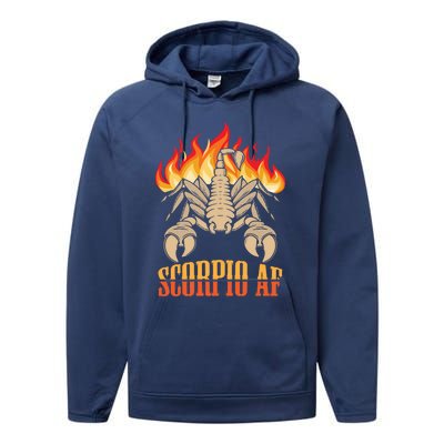 Scorpio Zodiac Sign Horoscope Astrology Gift Performance Fleece Hoodie