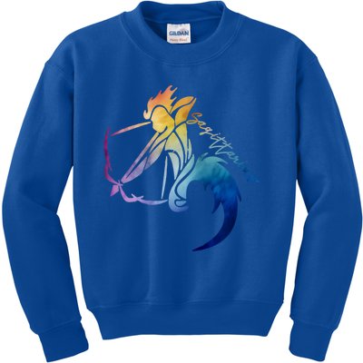 Sagittarius Zodiac Sign Horoscope Sagittarius Colorful Gift Kids Sweatshirt