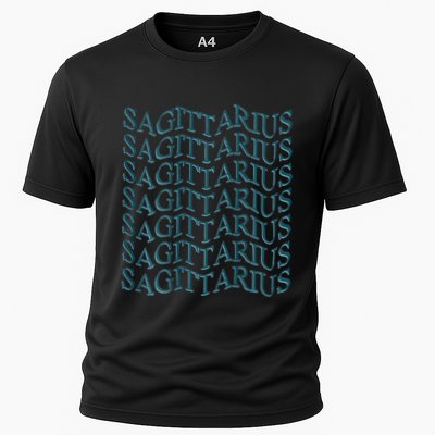 Sagittarius Zodiac Sign Astrology Moonlight Press Performance Shirt