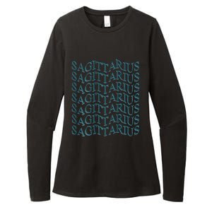 Sagittarius Zodiac Sign Astrology Moonlight Press Womens CVC Long Sleeve Shirt