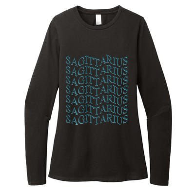 Sagittarius Zodiac Sign Astrology Moonlight Press Womens CVC Long Sleeve Shirt