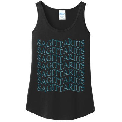 Sagittarius Zodiac Sign Astrology Moonlight Press Ladies Essential Tank