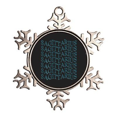 Sagittarius Zodiac Sign Astrology Moonlight Press Metallic Star Ornament