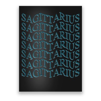 Sagittarius Zodiac Sign Astrology Moonlight Press Poster