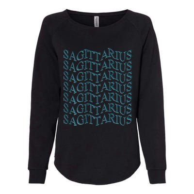 Sagittarius Zodiac Sign Astrology Moonlight Press Womens California Wash Sweatshirt