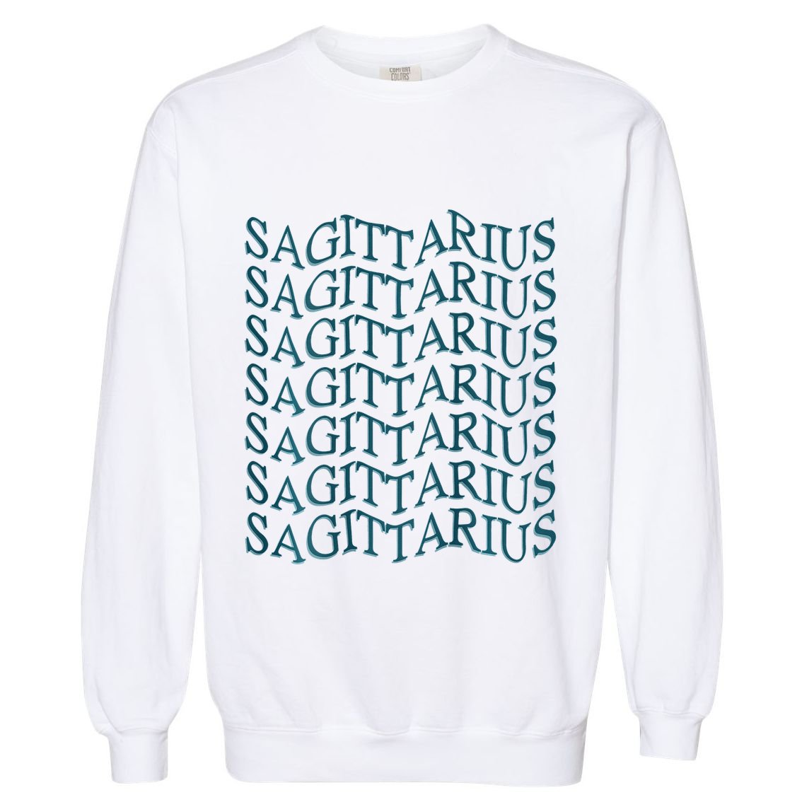 Sagittarius Zodiac Sign Astrology Moonlight Press Garment-Dyed Sweatshirt
