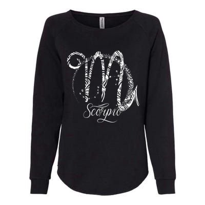 Scorpio Zodiac Sign October November Birthday Gift Astrology Gift Womens California Wash Sweatshirt