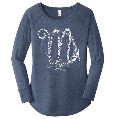 Scorpio Zodiac Sign October November Birthday Gift Astrology Gift Women's Perfect Tri Tunic Long Sleeve Shirt