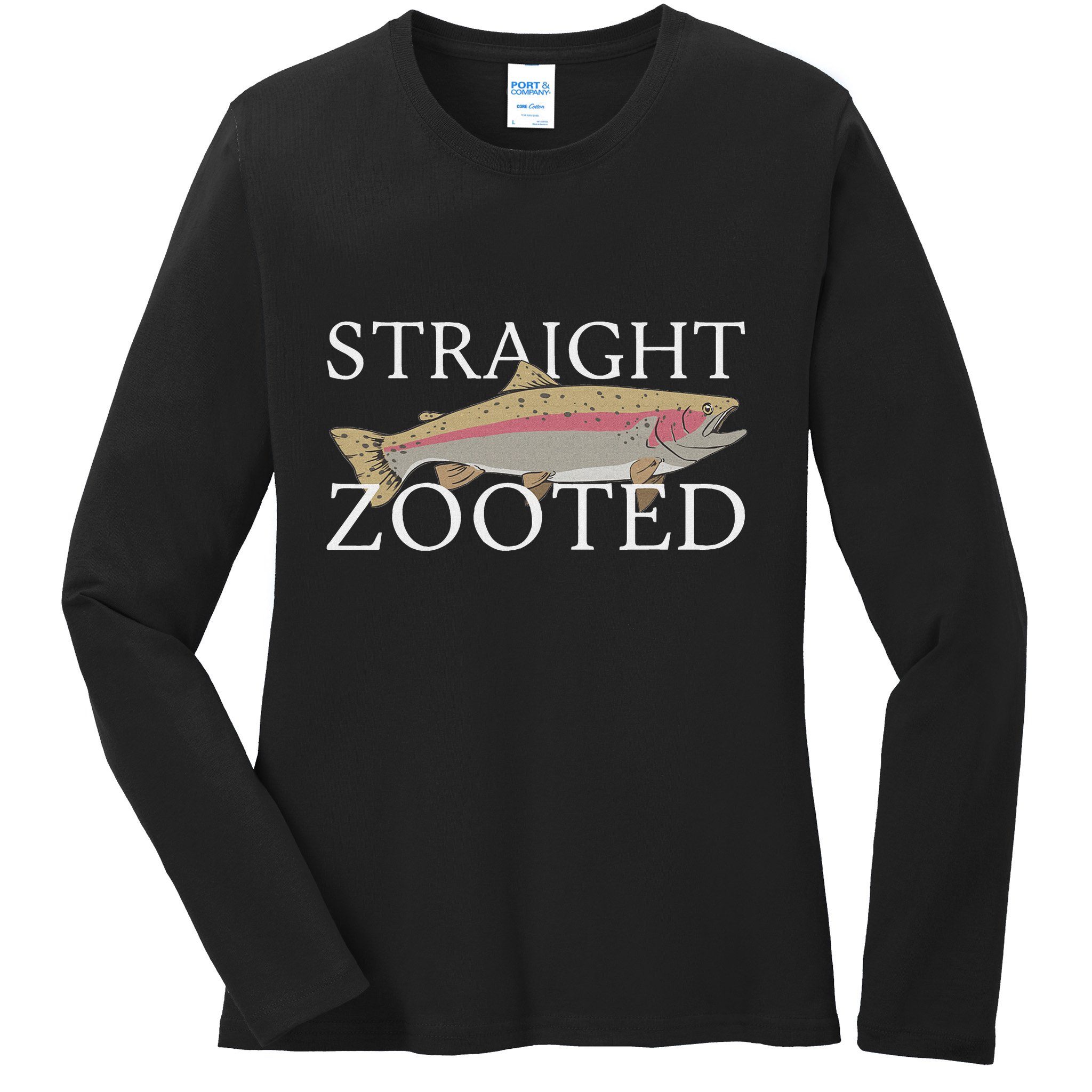 Straight Zooted Ladies Long Sleeve Shirt