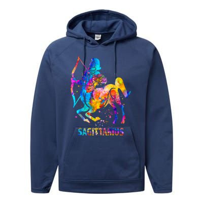 Sagittarius Zodiac Sign Cute Gift Performance Fleece Hoodie